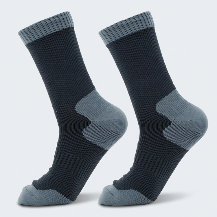Pair of Black Gray SOGGS All-Weather Waterproof Sock